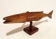 Pitcairn Island Carved Wooden Flying Fish By John Christian Antique Folk Art Other Ethnographic Antiques photo 2
