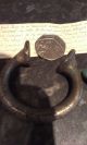 2 X Antique Bronze Slave Trade Manila ' S Recovered From A Ship Wreck Sunk In 1843 Other African Antiques photo 1