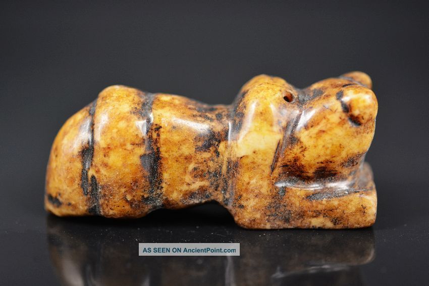 Chinese Hongshan Culture Old Jade Carved Amulet Statue/pendant Jp73 Other Antique Chinese Statues photo