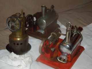 2 Vintage Electric Empire Steam Engine ' S & 1 Weeden Engine photo