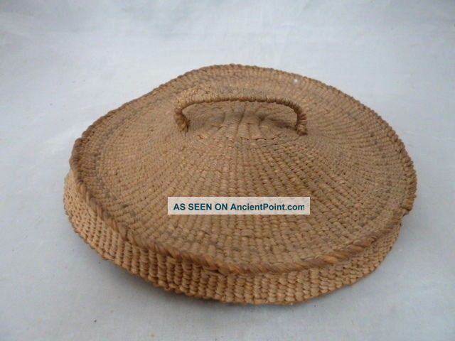 Native American Weave Basket Lid/cover.  Design.  Approx.  6 