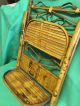 Vintage Bamboo Unique 2 Folding Shelves Curved And Bent Design 1900-1950 photo 5