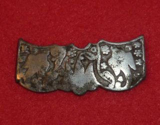 Byzantine Ancient Artifact Silver 42mm Lamellar Armour Circa 1100 - 1200 Ad - 2886 photo
