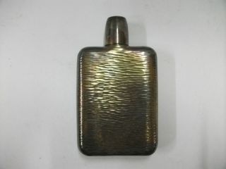 Silver Whiskey Bottle.  Hip Flask.  184g/ 6.  48oz.  Japanese Antique. photo