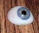 Antigue Pre - Wwii German Medical Human Prosthetic Glass Eye Blue - Grey Iris Optical photo 1