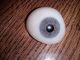 Antigue Pre - Wwii German Large Medical Human Prosthetic Glass Eye Blue - Grey Iris Optical photo 1