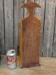 Antique England Mustard Paint Wall Pipe Candle Box Whale Tail Primitives photo 6