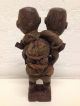 Congo: Tribal And Old African Twin Head Bakongo Nkisi Figure. Sculptures & Statues photo 4