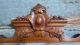 24.  08 In Antique French Carved Wood Rococo Coat Of Arms Wall Door Pediment 19 Th Pediments photo 3