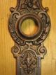 Antique French Victorian Angel Cherub Devil Demon Door Knob Back Plate W/ Bronze Door Plates & Backplates photo 6