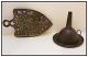 Antique/vintage C.  1920 - 30 Advertising Cd Kenny Co Iron Trivet & Tin Funnel Euc Trivets photo 3