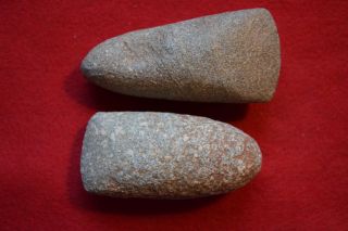 2 Medium - To - Larger Sized Hard Stone Celts From The Sahara Neolithic photo