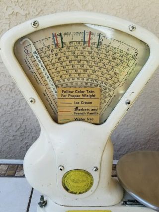 Toledo Candy Store Model 404 3lb Counter Scale Mid Century photo
