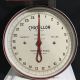 Vintage Chatillon Mid - Century Metal Kitchen Scale Red White 25 Lb Scales photo 1