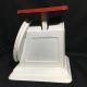 Vintage Chatillon Mid - Century Metal Kitchen Scale Red White 25 Lb Scales photo 7