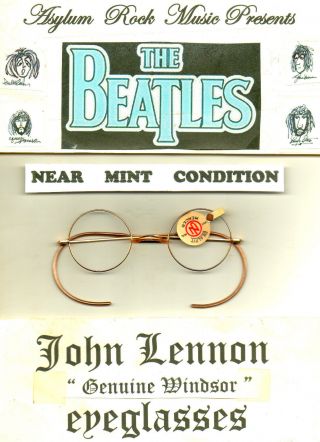 Beatles John Lennon Antique Vintage Windsor Eyeglasses Near Cond. photo