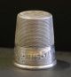 Antique Sterling Silver Thimble Cup And Thimble Jigger,  Hallmarked Thimbles photo 5