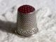 Lovely Antique Silver Child ' S Thimble With Carnelian Top Germany C 1900 Thimbles photo 1