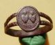 Vintage Ring Two Hearts 19th Century Other Antiquities photo 5