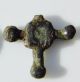 Early Medieval Bronze Bud Cross Pendant C.  1000 Viking Or Norman Period Amulet Viking photo 1