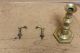 A Early 19th C American Brass Jamb Hooks Made For A Bedroom Fireplace Primitives photo 1