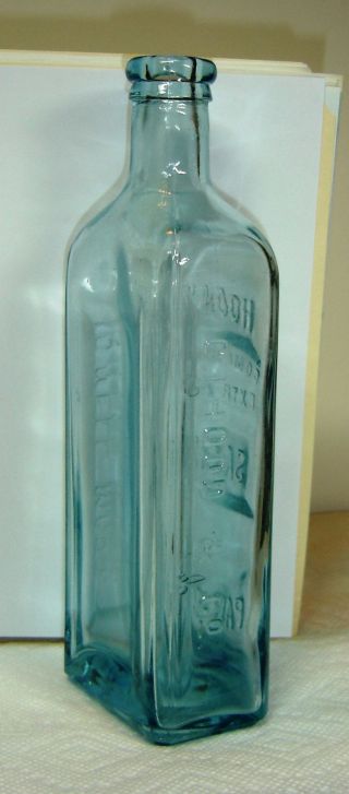 Vintage / Antique Hoods Sarsaparilla Bottle Aqua Glass photo