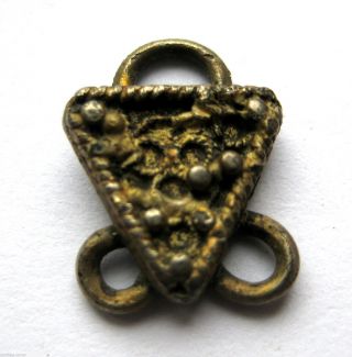 Circa.  600 A.  D British Found Anglo Saxon Period Gold Gilt Silver Strap Junction photo