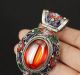 Rare China Silver Old Inlay Zircon Cloisonne Collect Hand Carved Pendant See more Super RARE China Silver Old Inlay Zircon Clois... photo 1