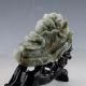 Chinese Natural Dushan Jade Hand - Carved Cabbage Statue Other Antique Chinese Statues photo 2