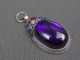 China Silver Old Inlay (violet) Zircon Wonderful Cloisonne Hand Carved Pendant1106 Necklaces & Pendants photo 1