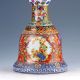 Oriental Vintage Colorful Porcelain Flower & Bird Motif Vase W Yongzheng Mark Vases photo 3
