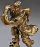 Chinese Myth Brass Monkey King Sun Wukong Buddha Stand Dragon Turtle Statue Other Antique Chinese Statues photo 3