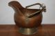 Antique Large Fireplace Ash Bucket / Coal Skuttle Copper Brass Hearth Ware Tool Hearth Ware photo 1