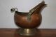 Antique Large Fireplace Ash Bucket / Coal Skuttle Copper Brass Hearth Ware Tool Hearth Ware photo 4