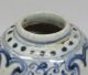 H904: Chinese Small Vase Of Blue - And - White Porcelain With Appropriate Tone Vases photo 1