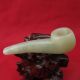 Jade Pipe Smoke Chinese Natural Jade Carving Jade Pipe B250 Other Chinese Antiques photo 4