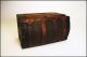 Vintage Camelback Trunk Storage Chest Steamer Loft Luggage Antique Box Wooden F 1900-1950 photo 10