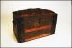 Vintage Camelback Trunk Storage Chest Steamer Loft Luggage Antique Box Wooden F 1900-1950 photo 8