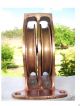 Vintage Antique Signed Navy Maritime Nautical Ships Deck Brass Pulley 3.  5 Kg Ship Equipment photo 7
