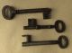 Vintage 11 Cast Iron Keys Doors Cupboards Boxes Leith Edinburgh Locks & Keys photo 1