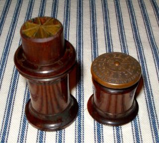 Patented 1860 Wheeler & Wilson Needle Case,  Rosewood/lignum Vitae, photo