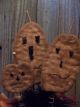 Handmade Halloween Decoration - Primitive Jack - O - Lanterns In Vintage Cocoa Tin Primitives photo 1