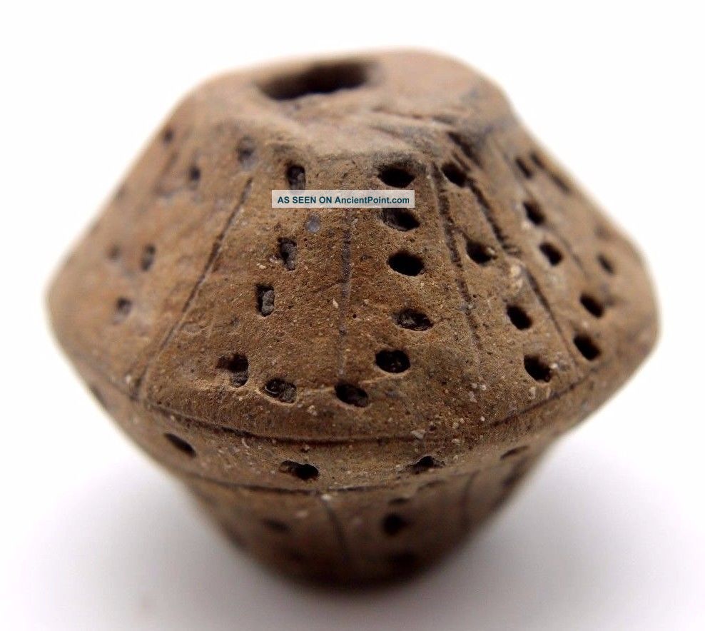 Nordic,  Viking Period Ceramic Spindle Whorl With Dots And Patterns 900 Ad Scandinavian photo