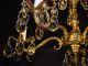 Antique French 5 Arm 5 Lite Brass Or Bronze Lead Cut Crystal Chandelier Chandeliers, Fixtures, Sconces photo 5