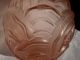 Art Deco Frosted Pink/peach Glass Vase - Carrillo Style Art Deco photo 3