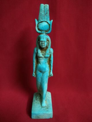 Ancient Egyptian Statue Of Isis (380–362 Bc) photo