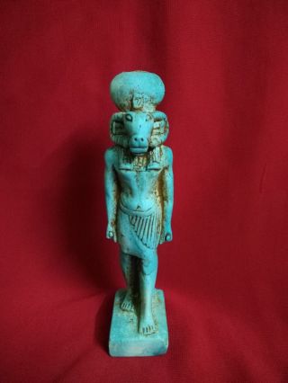 Ancient Egyptian Statue Of Khnoum (2647 - 2575 Bc) photo