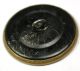 Antique Brass Button Two Birds Kissing Design - 1 & 3/16 Inch Buttons photo 1