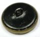 Med Sz Antique Brass Button Owl Perched On Flowering Branch - 15/16 