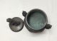 A442: Japanese Copper Ware Incense Burner With Good Work And Maker ' S Sign Other Japanese Antiques photo 8